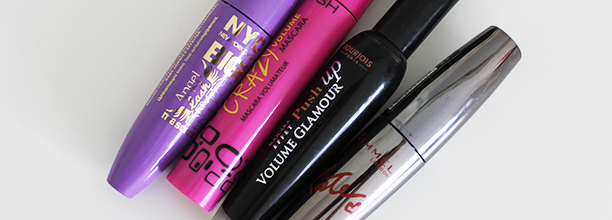 Mega mascara review (NYC, Gosh, Bourjois & Rimmel)