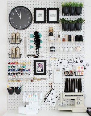 Toffe pegboard inspiratie!