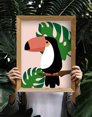 Free Printable: Tropical Toekan