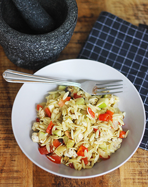 Frisse Orzo maaltijdsalade