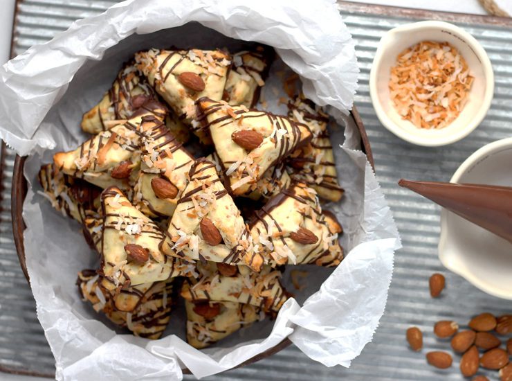 Makkelijke speculaas amandelspijs bladerdeeghapjes